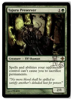 MTG Tajuru Preserver - Rise of the Eldrazi Heavily Played Ink Stained English - Image 1
