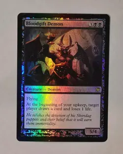 MTG Bloodgift Demon Foil 89/264 Innistrad Rare - Moderate Play - Image 1