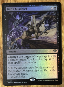MTG Commander Masters, Imp's Mischief - Foil - Image 1