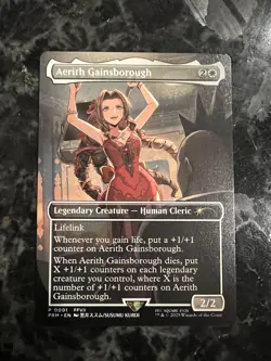 Aerith Gainsborough MTG Final Fantasy RC Promo - NM - Image 1