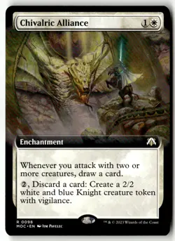 MTG - Chivalric Alliance (Extended Art) 98 NM Commander: March of the Machine - Image 1