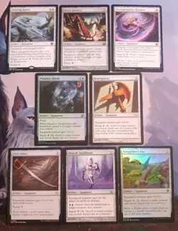 9x MTG Powerful Artifact Equipment Spells! All NM Mint! Ships Fast! - Image 3