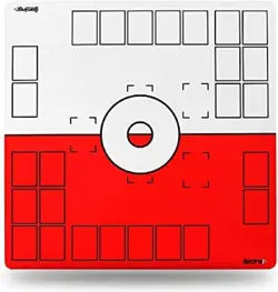 GMC 2 Player Pokemon Game Board Playmat for Pokemon Cards- 28.3" x 28.3" x 0.08" - Image 1