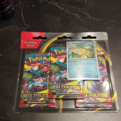 Pokemon TCG | Mega Evolution 3 Pack Blister Psyduck Promo Card | New & Sealed - Image 2