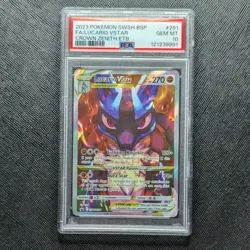 Pokemon Black Star Promo 291 Full Art/Lucario Vstar PSA 10 GEM MINT Crown Zenith - Image 1