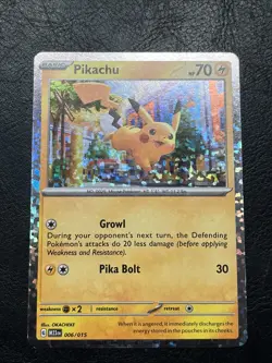 Pokemon TCG: Pikachu -006/015- McDonald's Promos 2023 (M23) -NM/MT - Image 1