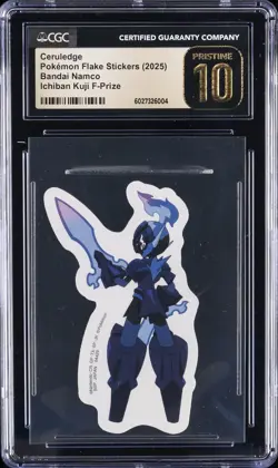 2025 POKEMON FLAKE STICKERS CERULEDGE CGC 10 PRISTINE - Image 1