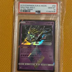 2018 Pokemon Sun and Moon Giratina-HOLO Ultra Prism PSA 10 - Image 1