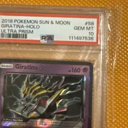2018 Pokemon Sun and Moon Giratina-HOLO Ultra Prism PSA 10 - Image 4
