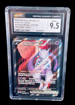 Pokemon Team Rockets Mewtwo Ex #213 Mint +9.5 Destined Rivals 🔥 - Image 1