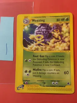 2002 Pokemon Expedition #70 Weezing, Rare, NF/H, cd1 - Image 1