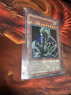 Masked Beast Des Gardius Super Rare Holo Limited Edition TAEV-ENSE1 Nm Yugioh - Image 1