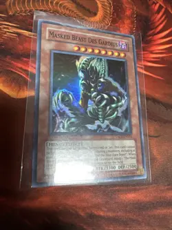 Masked Beast Des Gardius Super Rare Holo Limited Edition TAEV-ENSE1 Nm Yugioh - Image 2