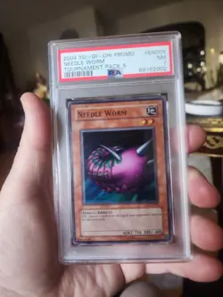 YuGiOh Needle Worm TP5-EN001 PSA 7 NEARMINT Extremely Rare Tournament Pack 5 ! - Image 1