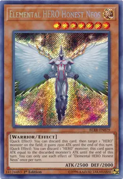 Yugioh! LP Elemental HERO Honest Neos - BLRR-EN079 - Secret Rare - 1st Edition L - Image 1
