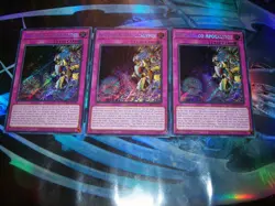 3x True Draco Apocalypse 1st Edition Secret Rare BLMM-EN177 Yu-Gi-Oh! - Image 1