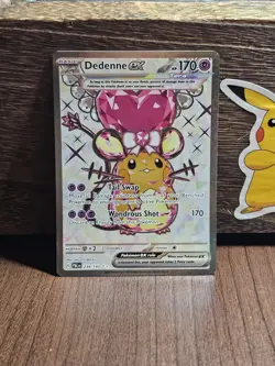 Pokemon Dedenne EX TCG Scarlet & Violet Paldea Evolved Holo Card 239/193 NM - Image 1