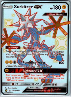 Xurkitree GX SV58/SV94 Hidden Fates: Shiny Vault - Pokemon Card - NM - Image 1