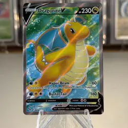 NM! Dragonite V (076/078) Pokemon Go Ultra Rare Full Art Holo Pokemon Card - Image 1