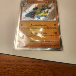 Pokemon TCG S&V Paldean Fates Lucario Shiny Rare Holo Card 174/091 2024 - Image 2