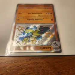 Pokemon TCG S&V Paldean Fates Lucario Shiny Rare Holo Card 174/091 2024 - Image 4