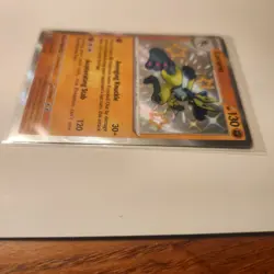 Pokemon TCG S&V Paldean Fates Lucario Shiny Rare Holo Card 174/091 2024 - Image 5