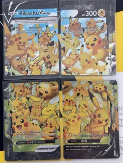 Pikachu V-Union [Set of 4] SWSH: Sword & Shield Promo Cards Holo - Image 1