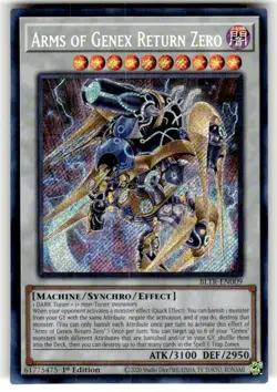 Arms of Genex Return Zero BLTR-EN009 Battles of Legend: Secret Rare 1st Ed NM - Image 1
