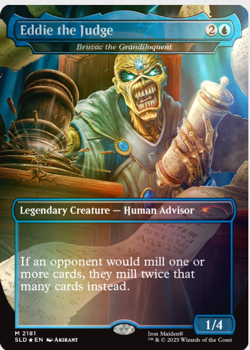 Eddie the judge/Bruvac the grandiloquent MTG presale foil - Image 1