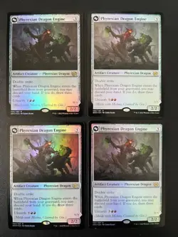 MTG- Phyrexian Dragon Engine x4 - The Brother's War FOIL - Image 1