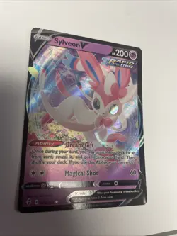 Pokemon TCG Sylveon V Ultra Rare Holo - Evolving Skies 074/203 NM/M Free Ship - Image 1