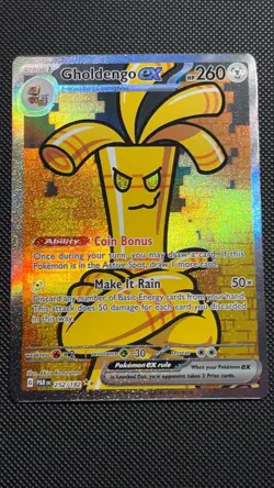 Pokemon TCG Gholdengo ex Paradox Rift 252/182 Holo Special Illustration Rare - Image 1