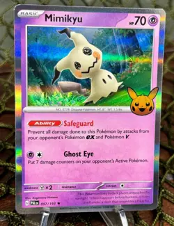 2023 Pokemon TCG ~ MIMIKYU ~ Trick Or Trade ~ FOIL ~ 97/193 - Image 1