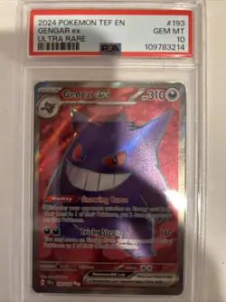 Pokemon Gengar EX Temporal Forxes 193/162 Ultra Rare PSA 10 Gem Mint - Image 1