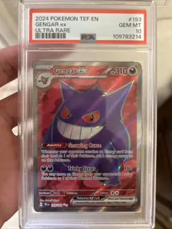 Pokemon Gengar EX Temporal Forxes 193/162 Ultra Rare PSA 10 Gem Mint - Image 3