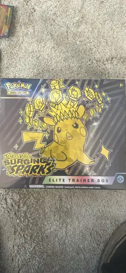 Pokemon Scarlet & Violet Surging Sparks ETB Elite Trainer Box NEW Factory Sealed - Image 1