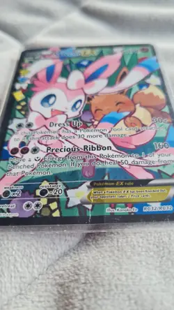 Pokemon Sylveon EX TCG Radiant Collection RC32/RC32 Generations Full Art MP DMG - Image 2