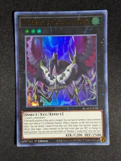 Yugioh - Number 3: Cicada King BLAR-EN028 1st Edition Ultra Rare NM - Image 1
