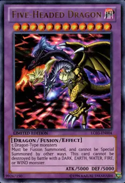 Five-Headed Dragon LC03-EN004 YuGiOh! TCG Ultra Rare LIMITED Edition - Image 1