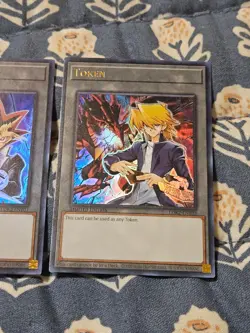 Yugi + Kaiba + Joey 3 Card ULTRA HOLO Rare Token Set LDK2-ENT Yugioh - Image 4