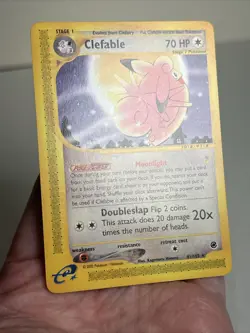 NM- Clefable 41/165 Regular/Non-Holo Expedition AUTHENTIC Pokemon Card - Image 3