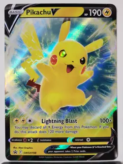 PROMO HOLO Pikachu SWSH198 - NM - Sword Shield Pokemon Card $2 Flat Shipping - Image 1