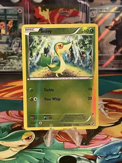 Snivy - Pokemon Card 1/114 Reverse Holo Black and White - Image 1