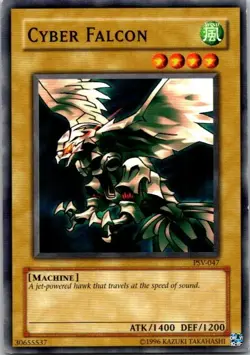 Cyber Falcon PSV-047 Yu-Gi-Oh! Card Moderate Play Unlimited - Image 1