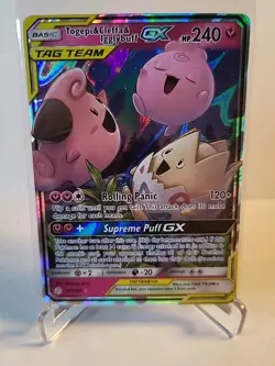 Pokemon Card - Togepi & Cleffa & Igglybuff GX 143/236 - Cosmic Eclipse - NM/M - Image 1