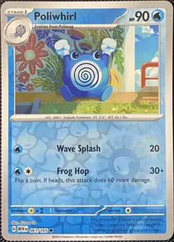 Poliwhirl 061/165 Sv: Scarlet & Violet 151 Reverse Holo - Pokemon Card - Image 1