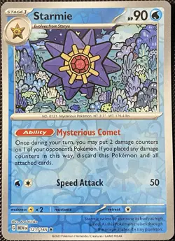 Starmie 121/165 Sv: Scarlet & Violet 151 Reverse Holo - Pokemon Card - Image 1
