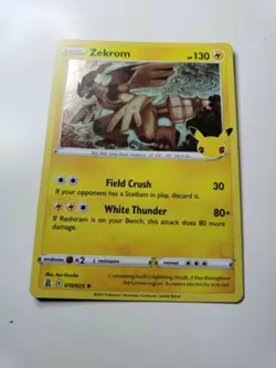 Zekrom 010/025 Celebrations Pokemon TCG NM - Mint Holo Rare Card⚡⚡⚡P-1 - Image 1