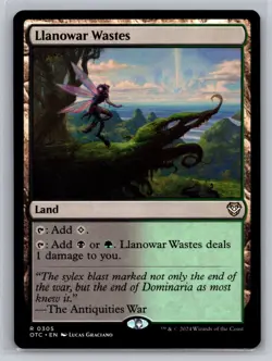 Llanowar Wastes R Commander: Outlaws of Thunder Junction 305 NM - Image 1