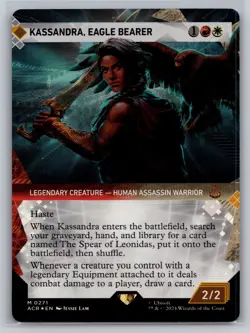 Kassandra, Eagle Bearer (Showcase) (Textured Foil) M Universes Beyond: Assassin' - Image 1